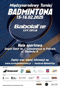 plakat promujący wydarzenie sportowe jakim jest Babolat Cup