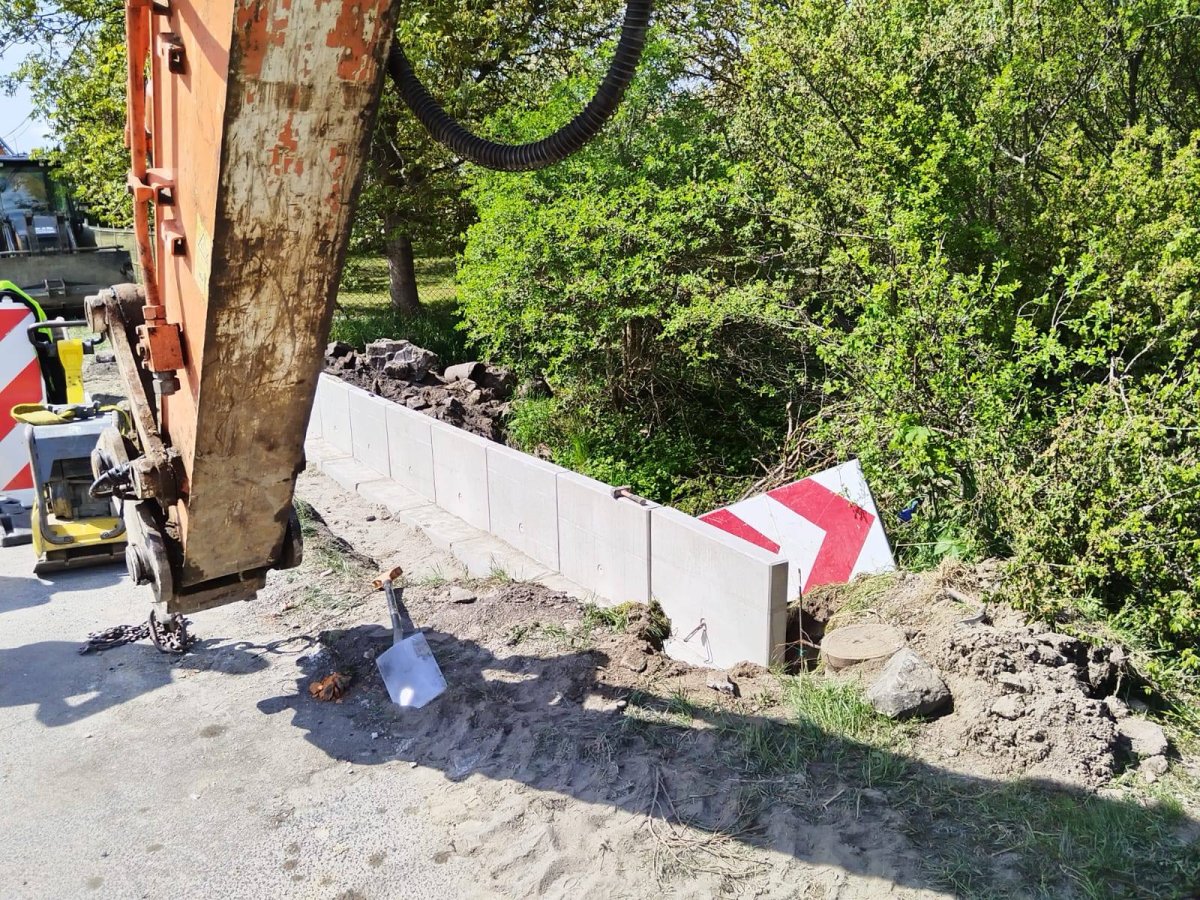 remont przepustu w Warzymicach