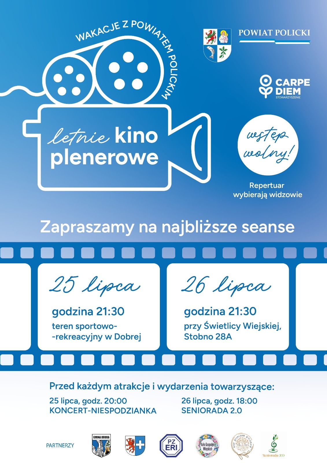 grafika Letnie Kino Plenerowe